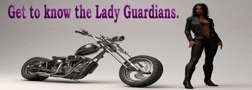 biker girl wearing leather outfit